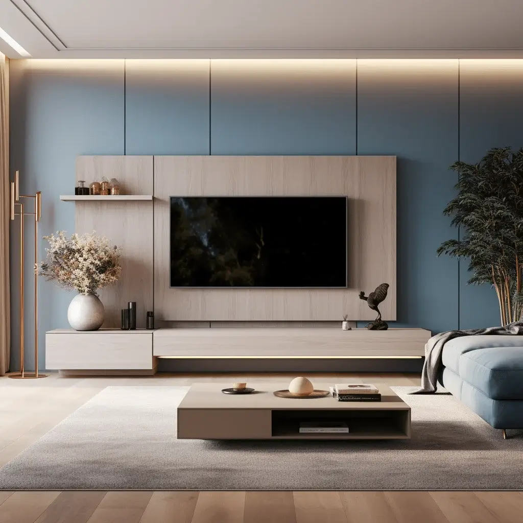 pastel tv unit