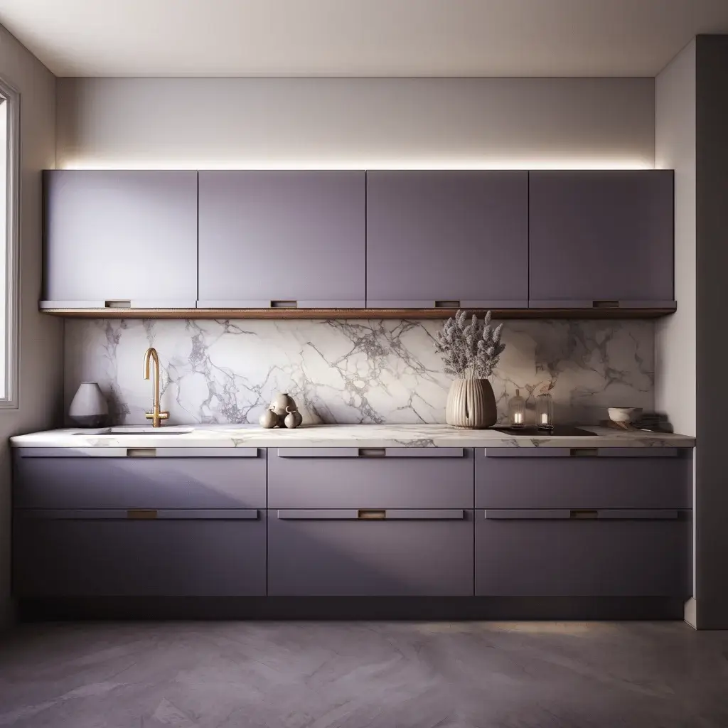 light lavender kitchen
